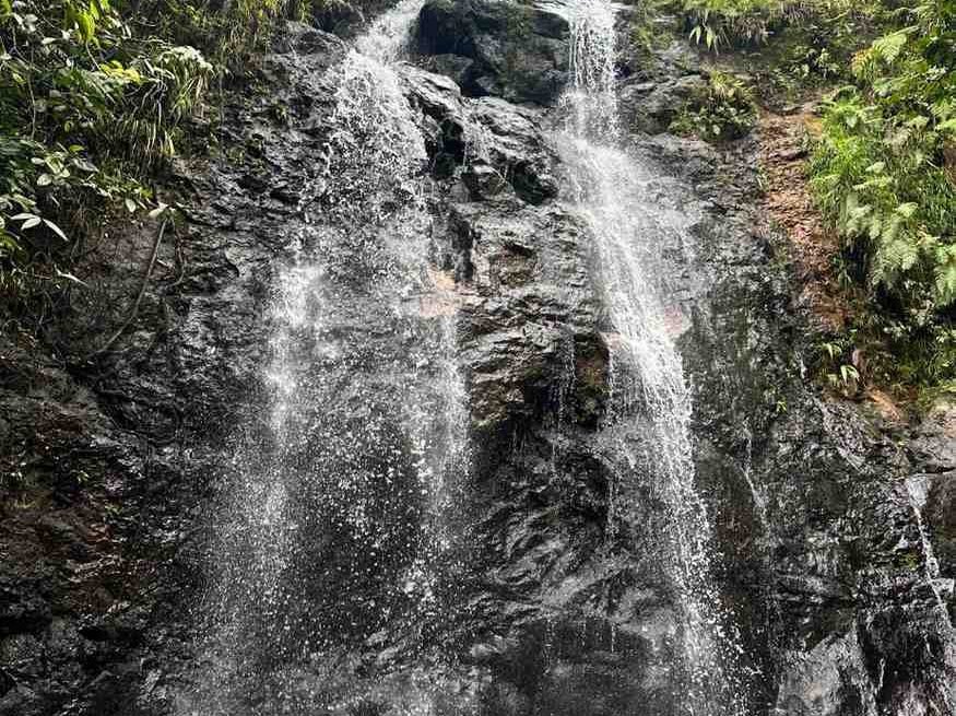 cunca wulang ,Hidden waterfall oasis in the lush jungle of Flores