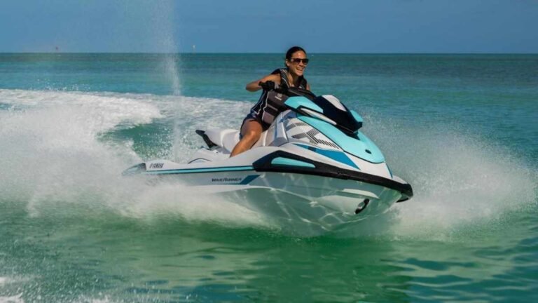 Rider enjoying a jet ski adventure in Labuan Bajo’s clear blue water